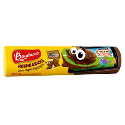 Biscoito Recheado Bauducco Gulosos Duplo Chocolate 140g